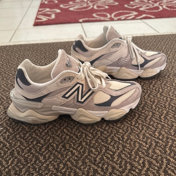 New Balance Beige and Gray Sneakers - Picture 3 of 4